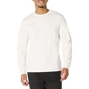 Amazon Essentials långärmad t-shirt för män med tung avslappnad passform, Vitt, XL Amazon Essentials långärmad t-shirt för män med tung avslappnad passform, Vitt, XL