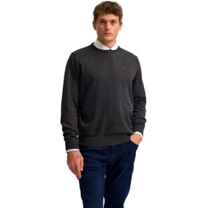 bugatti herrtröja rund hals 7400-85510D regular fit basic Essentials bomull, 280 mörkgrå, L bugatti herrtröja rund hals 7400-85510D regular fit basic Essentials bomull, 280 mörkgrå, L