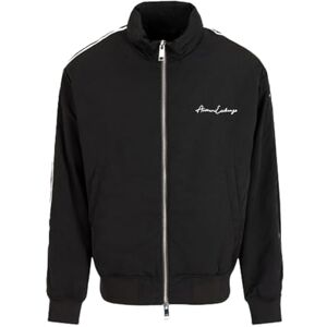 Giorgio Armani Herr signature logo bomberjacka ytterkläder, svart, XXL Giorgio Armani Herr signature logo bomberjacka ytterkläder, svart, XXL
