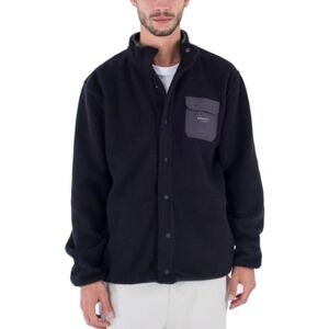 Hurley Woodland Burrito Snap Fleece-tröja för män, svart, L Hurley Woodland Burrito Snap Fleece-tröja för män, svart, L