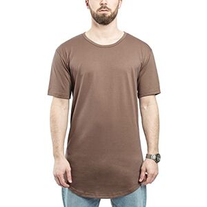 Blackskies Rund grundläggande långärmad tröja långärmad T-shirt för män, Brun, S Blackskies Rund grundläggande långärmad tröja långärmad T-shirt för män, Brun, S
