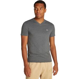 Tommy Jeans herr TJM XSLIM Jaspe Vneck TEE EXT DM0DM20364 S/S t-shirt, grå (tvättad svart ljung), XS, Grå (tvättad svart ljung), XS Tommy Jeans herr TJM XSLIM Jaspe Vneck TEE EXT DM0DM20364 S/S t-shirt, grå (tvättad svart ljung), XS, Grå (tvättad svart ljung), XS