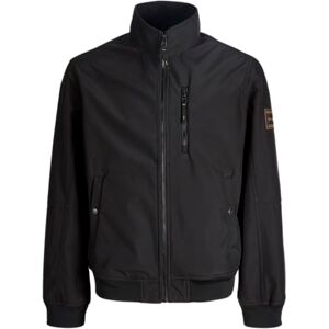 JACK & JONES Jjeparker Softshell Bomber Sn, svart, S JACK & JONES Jjeparker Softshell Bomber Sn, svart, S
