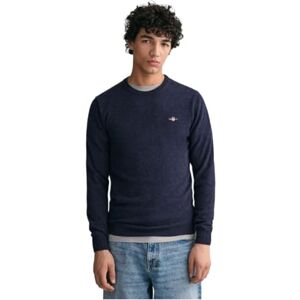 GANT Original C-Neck Sweat träningsoverall för män, Dark Navy Melange, XL GANT Original C-Neck Sweat träningsoverall för män, Dark Navy Melange, XL
