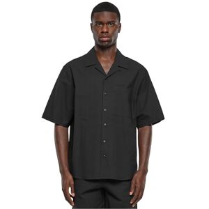 Urban Classics Herrskjorta, Relaxed Seersucker, kortärmad skjorta, svart, M, svart, M Urban Classics Herrskjorta, Relaxed Seersucker, kortärmad skjorta, svart, M, svart, M