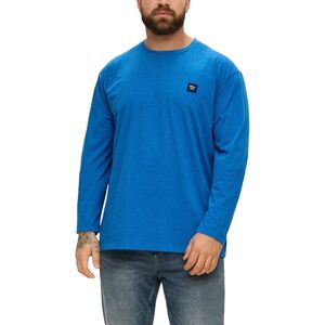 s.Oliver Långärmad skjorta för män i melerat utseende, 55 w2, 3XL s.Oliver Långärmad skjorta för män i melerat utseende, 55 w2, 3XL