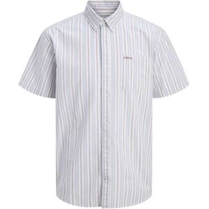 JACK & JONES Jjdevin randig skjorta Ss, Vit, M JACK & JONES Jjdevin randig skjorta Ss, Vit, M