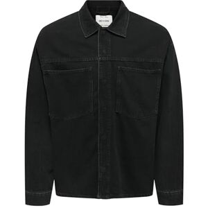 Only & Sons Onsemil Box Azg DNM jacka, tvättad svart, m, Tvättad svart, M Only & Sons Onsemil Box Azg DNM jacka, tvättad svart, m, Tvättad svart, M