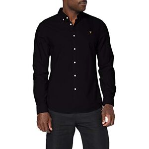 Farah Herr Brewer bomull Oxford Slim Fit skjorta, Svart, L Farah Herr Brewer bomull Oxford Slim Fit skjorta, Svart, L