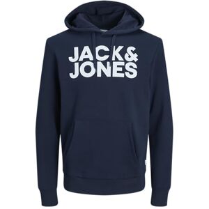 JACK & JONES herr Tröja med huva Jjecorp Logo Sweat Hood Noos, Blå (Marinblå Blazer-Blå), L JACK & JONES herr Tröja med huva Jjecorp Logo Sweat Hood Noos, Blå (Marinblå Blazer-Blå), L