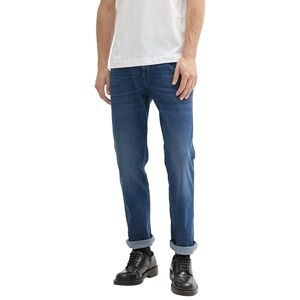 TOM TAILOR Marvin raka jeans för män, 10120 – Använd Dark Stone Blue Denim, 40W / 34L TOM TAILOR Marvin raka jeans för män, 10120 – Använd Dark Stone Blue Denim, 40W / 34L