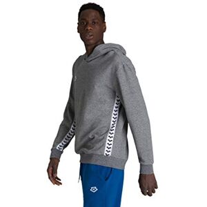 ARENA unisex huvtröja team tröja dark grey melange-White-Black S ARENA unisex huvtröja team tröja dark grey melange-White-Black S