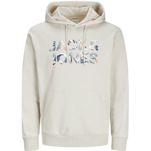 JACK & JONES JACK&JONES JJEBRYAN Corp Logo Sweat Hood NOOS, Moonbeam, S JACK & JONES JACK&JONES JJEBRYAN Corp Logo Sweat Hood NOOS, Moonbeam, S