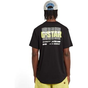G-STAR RAW G-STAR Herr Lash Back Gr R T T-shirt, Svart (Dk Black D26043-c372-6484), S G-STAR RAW G-STAR Herr Lash Back Gr R T T-shirt, Svart (Dk Black D26043-c372-6484), S