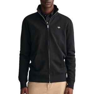 GANT Herr Shield 2008006 Tröja med dragkedja, Svart, XL GANT Herr Shield 2008006 Tröja med dragkedja, Svart, XL