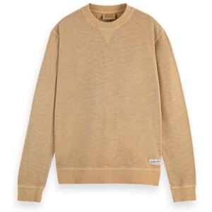 Scotch & Soda Garment dye strukturerad sweatshirt, Sand 260, XL Scotch & Soda Garment dye strukturerad sweatshirt, Sand 260, XL