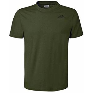 Kappa Cafers Slim Tee Herr Bekväm och Snygg Teknisk T-shirt, Grön Oliv/Grön Afrika, XS Kappa Cafers Slim Tee Herr Bekväm och Snygg Teknisk T-shirt, Grön Oliv/Grön Afrika, XS