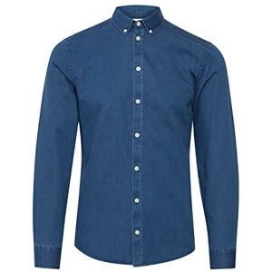 CASUAL FRIDAY Anton Bd Ls denim Chambray skjorta med knäppning krage, 200436/Denim Mid Blue, 3XL CASUAL FRIDAY Anton Bd Ls denim Chambray skjorta med knäppning krage, 200436/Denim Mid Blue, 3XL