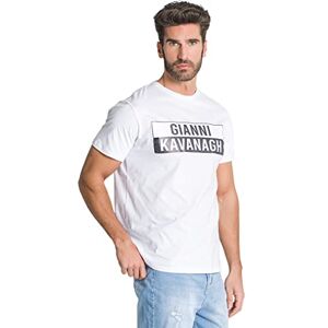 Gianni Kavanagh Vit Jenga T-Shirt för män, Vit, S Gianni Kavanagh Vit Jenga T-Shirt för män, Vit, S