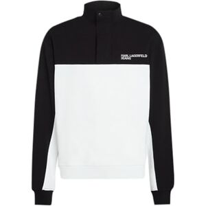 KARL LAGERFELD JEANS , Herr, Blockerad Halv Kompensatur, Vanlig Passform, Flerfärg, L KARL LAGERFELD JEANS , Herr, Blockerad Halv Kompensatur, Vanlig Passform, Flerfärg, L