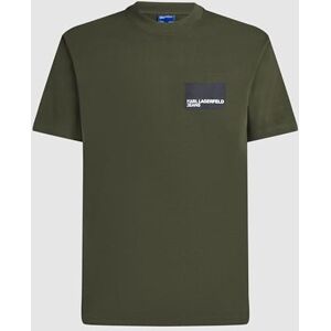 KARL LAGERFELD JEANS , Herr, Vanlig Kortärm Box Logo T-Shirt, Vanlig Fit, Grön, L KARL LAGERFELD JEANS , Herr, Vanlig Kortärm Box Logo T-Shirt, Vanlig Fit, Grön, L