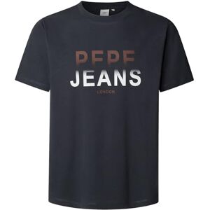 Pepe Jeans herr M säsong logo III t-shirt, blå (marinblå), S, Blå (marinblå), S Pepe Jeans herr M säsong logo III t-shirt, blå (marinblå), S, Blå (marinblå), S