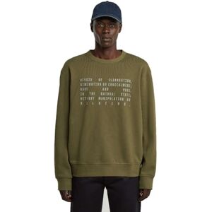 G-STAR RAW 8719965012981 Text Graphic Rsw, Grön (mörk oliv D27094-e209-c744), L G-STAR RAW 8719965012981 Text Graphic Rsw, Grön (mörk oliv D27094-e209-c744), L
