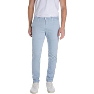 Replay Herr Slim fit Chino Jeans Zeumar Hyperchino Colour X-Lite, 579 himmelsgrå, 34W x 30L Replay Herr Slim fit Chino Jeans Zeumar Hyperchino Colour X-Lite, 579 himmelsgrå, 34W x 30L