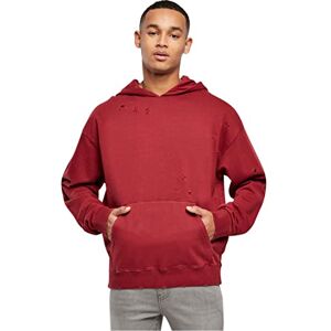 Urban Classics Distressed huvtröja, bloodstone, XS Urban Classics Distressed huvtröja, bloodstone, XS