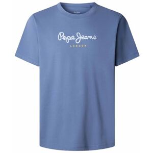 Pepe Jeans herr EGGO N t-shirt, blå (tvättad marinblå), XS Pepe Jeans herr EGGO N t-shirt, blå (tvättad marinblå), XS