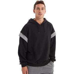 Trendyol Herrhuva enkel överdimensionerad sweatshirt, svart, M, Svart, M Trendyol Herrhuva enkel överdimensionerad sweatshirt, svart, M, Svart, M