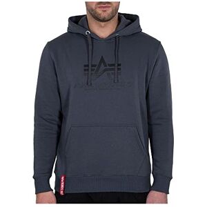 Alpha Industries Basic Hoody Huvtröja för män Greyblack/Black Alpha Industries Basic Hoody Huvtröja för män Greyblack/Black