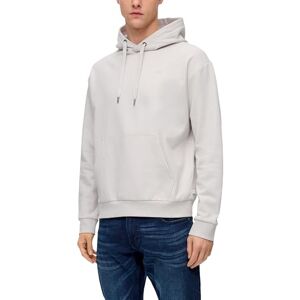 QS sweatshirt med logotypbroderi, LJUSGRÅ, M QS sweatshirt med logotypbroderi, LJUSGRÅ, M