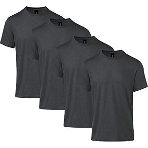 Gildan unisex vuxen softstyle CVC kortärmad t-shirt, stil G67000, multipack, Pitch Black Mist (4-pack), XXL Gildan unisex vuxen softstyle CVC kortärmad t-shirt, stil G67000, multipack, Pitch Black Mist (4-pack), XXL