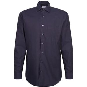 Seidensticker Silkesdekal 845319, normal passform långärmad affärsskjorta, 42, blå, 42 Seidensticker Silkesdekal 845319, normal passform långärmad affärsskjorta, 42, blå, 42