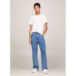 Tommy Jeans herr TJM klassisk kortärmad t-shirt rund hals, Vitt, L Tommy Jeans herr TJM klassisk kortärmad t-shirt rund hals, Vitt, L