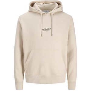 JACK & JONES Jjesoho Sweat Hood Noos, Moonbeam, M JACK & JONES Jjesoho Sweat Hood Noos, Moonbeam, M