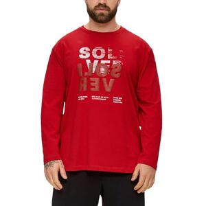 s.Oliver Långärmad skjorta för män med etiketttryck, 31d1, 3XL s.Oliver Långärmad skjorta för män med etiketttryck, 31d1, 3XL