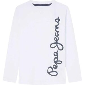 Pepe Jeans pojkar Waldo L/S T-shirt, Vit (vit), 10 år Pepe Jeans pojkar Waldo L/S T-shirt, Vit (vit), 10 år