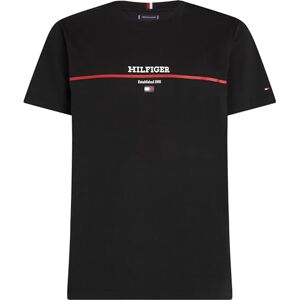 Tommy Hilfiger kortärmad t-shirt med rund hals, Svart, XS Tommy Hilfiger kortärmad t-shirt med rund hals, Svart, XS