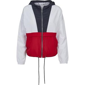 Urban Classics Damjacka, övergångsjacka, dam, 3-ton, oversize, vindtät, lätt streetwear slip-jacka, färgblockering, överdragsjacka, Flerfärgad (Navy/White/Fire Red 01243), S Urban Classics Damjacka, övergångsjacka, dam, 3-ton, oversize, vindtät, lätt streetwear slip-jacka, färgblockering, överdragsjacka, Flerfärgad (Navy/White/Fire Red 01243), S
