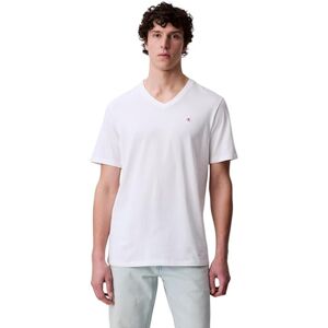 Calvin CK JEANS Herr SS SMOOTH CTTN SOLID VNECK T-SHIRT LV040HM298, vit (lysande vit), XS, Vit (lysande vit), XS Calvin CK JEANS Herr SS SMOOTH CTTN SOLID VNECK T-SHIRT LV040HM298, vit (lysande vit), XS, Vit (lysande vit), XS