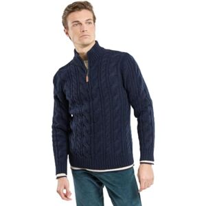 Armor-lux Armor Lux Ull truckerkrage tröja, Deep Heather Marine, XL Armor-lux Armor Lux Ull truckerkrage tröja, Deep Heather Marine, XL