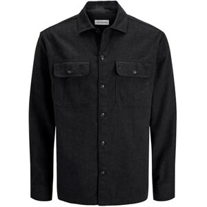 JACK & JONES Jjecharge Overshirt Ls Noos, svart, L JACK & JONES Jjecharge Overshirt Ls Noos, svart, L