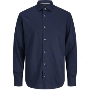 JACK & JONES Jprblabrixham Jersey L/S skjorta, marinblå blazer, S JACK & JONES Jprblabrixham Jersey L/S skjorta, marinblå blazer, S