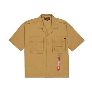 Alpha Industries Aloha Safari Skjorta för män, Khaki, M Alpha Industries Aloha Safari Skjorta för män, Khaki, M