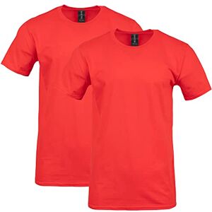Gildan 64000 – Softstyle kortärmad t-shirt för män, Röd (2-pack), M Gildan 64000 – Softstyle kortärmad t-shirt för män, Röd (2-pack), M
