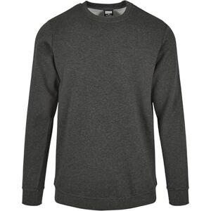 Urban Classics Herr Basic Terry Crew Sweatshirt, Grå (träkol 00091), L Urban Classics Herr Basic Terry Crew Sweatshirt, Grå (träkol 00091), L