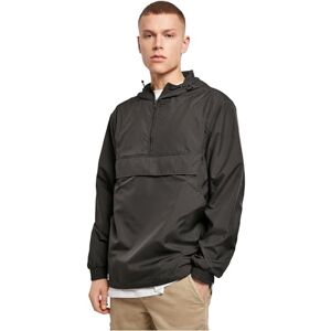 Build Your Brand Jacka för män, Basic Pull Over jacka, vindjacka för män, att överdrag, finns i 3 färger, storlekar S–5XL, svart, 4XL Build Your Brand Jacka för män, Basic Pull Over jacka, vindjacka för män, att överdrag, finns i 3 färger, storlekar S–5XL, svart, 4XL