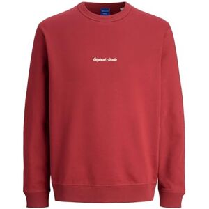 JACK & JONES Jornorrebro Emb Sweat Crew Noos, Tibetansk röd, L JACK & JONES Jornorrebro Emb Sweat Crew Noos, Tibetansk röd, L